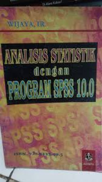 Analisis Statistik dengan Program SPSS 10.0