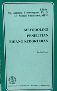 Metodologi penelitian Bidang Kedokteran